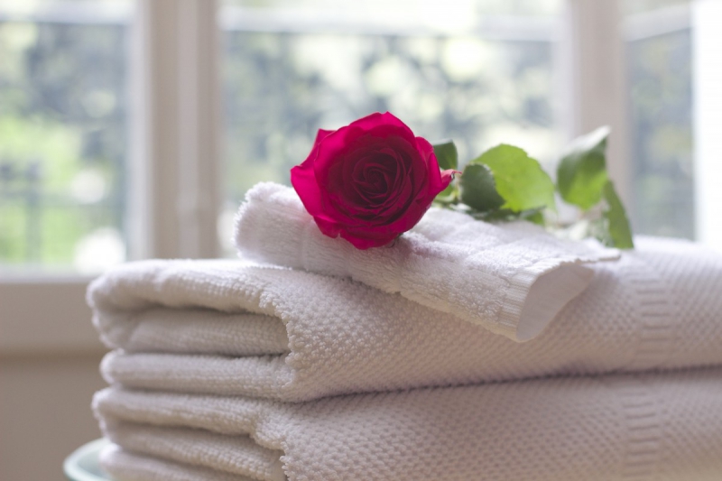 hotel-COLLOBRIERES-min_towel_rose_clean_care_salon_spa_white_bath-731641